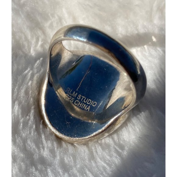 AUTHENTIC SIGNED RLM STUDIO ROBERT LEE MORRIS STERLING SILVER MODERN RING Size 9 - Picture 7 of 7